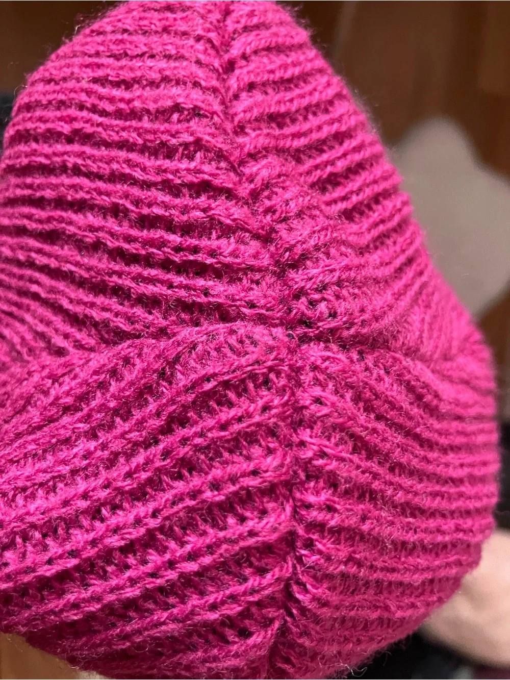 Neff Striped Beanie in Magenta, Teal & Black